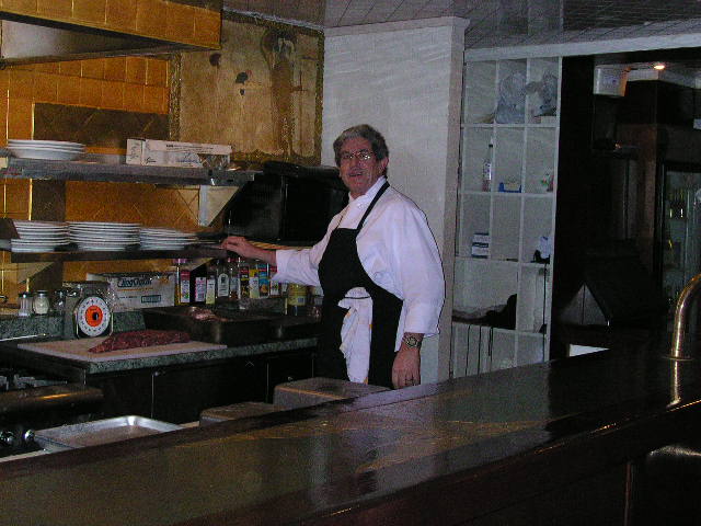 Murat Dayin the kitchen