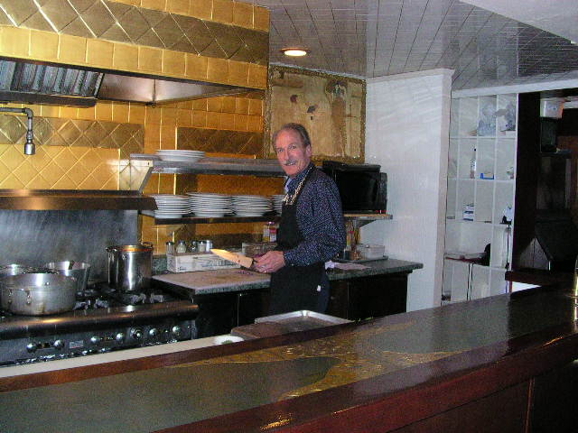 Bill Losee in the kitchen