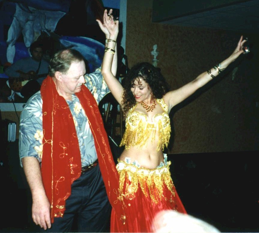 Commander Tom McCrystal does the wild thang