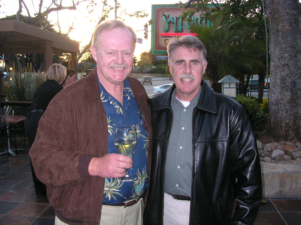 Bob Benziger with Commander Tom McCrystal