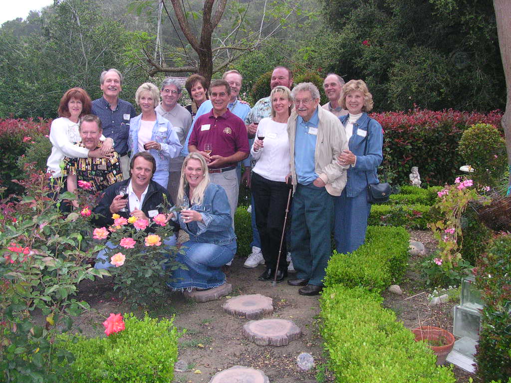 The Cadre of the Orange County Chapter of the Knights of the vine with Wine Maker Ron Tamez
